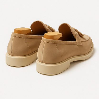 Luxury Leather Tassel Slip On Shoes