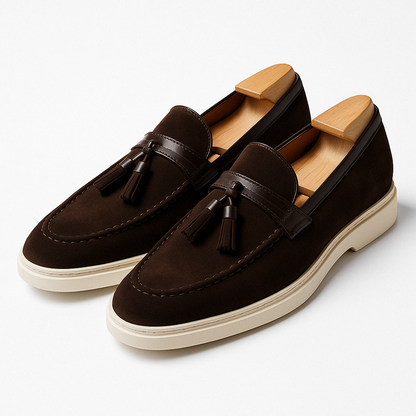 Luxury Leather Tassel Slip On Shoes