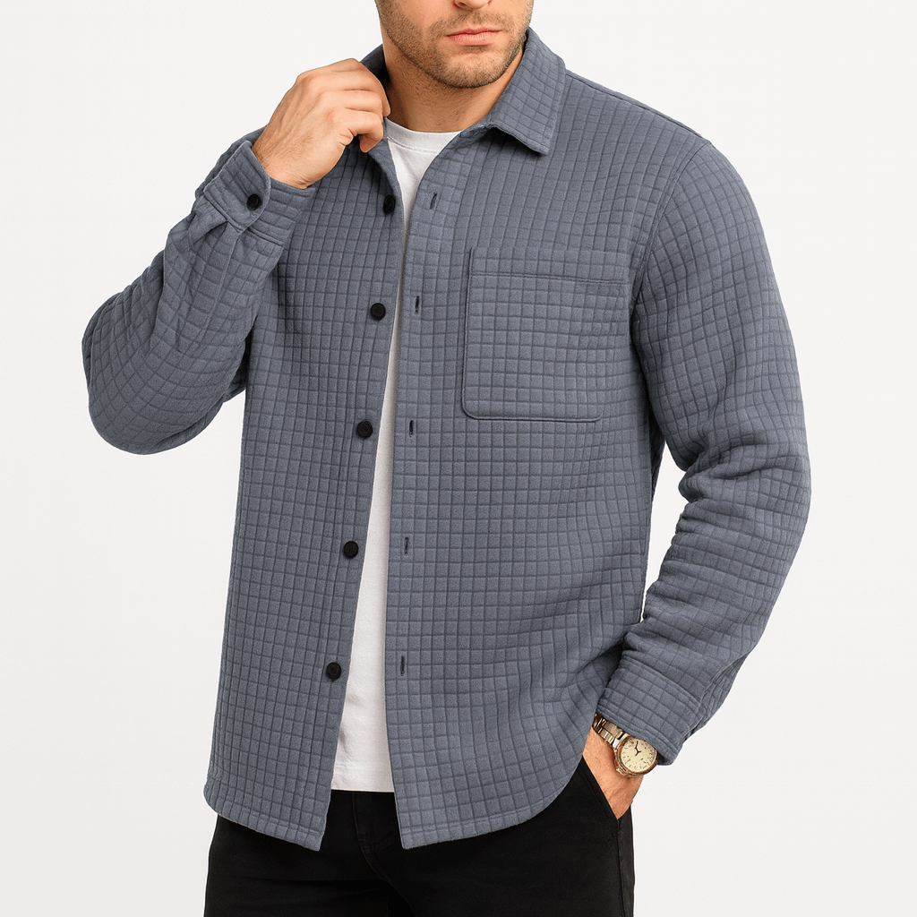 Men's Plaid Patterned Relaxed Fit Cardigan