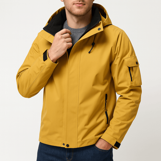 Waterproof Breathable Hooded Mens Jacket - OutfitLondon