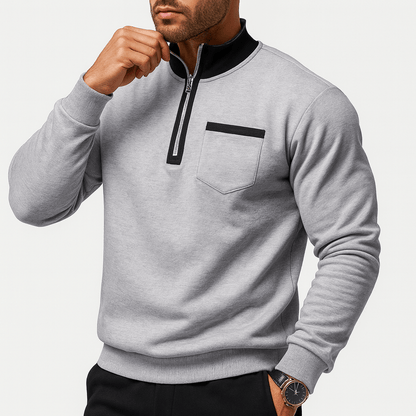 Men's Hoodless Crew Neck Sweatshirt