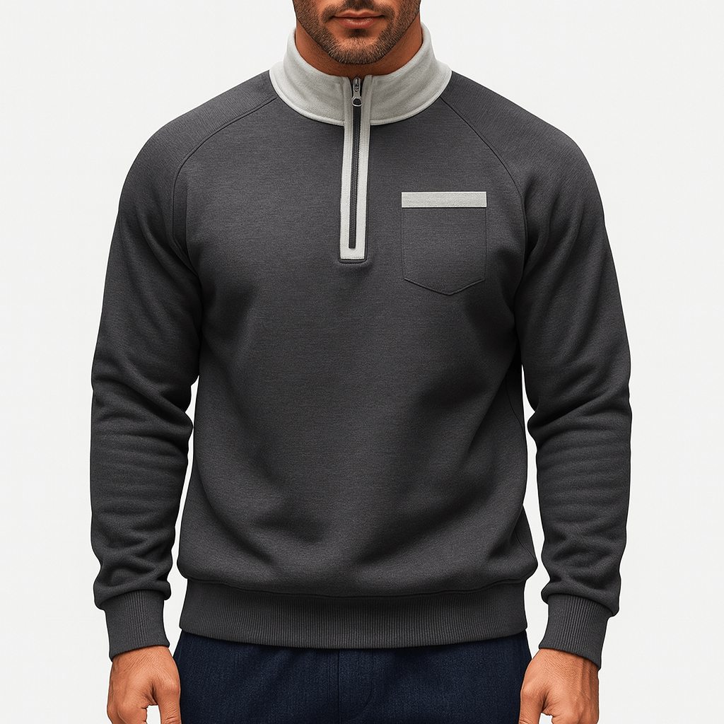 Men's Hoodless Crew Neck Sweatshirt
