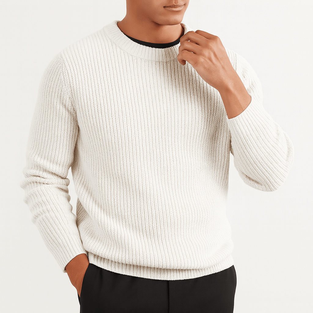 Classic Men's Horizontal Wool Sweater - OutfitLondon