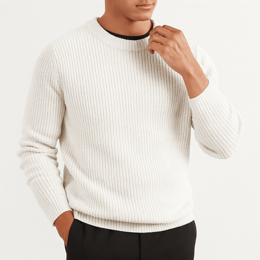 Classic Men's Horizontal Wool Sweater - OutfitLondon