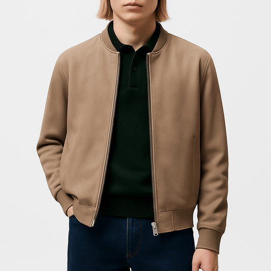 Classic Brown Leather Flight Jacket - OutfitLondon