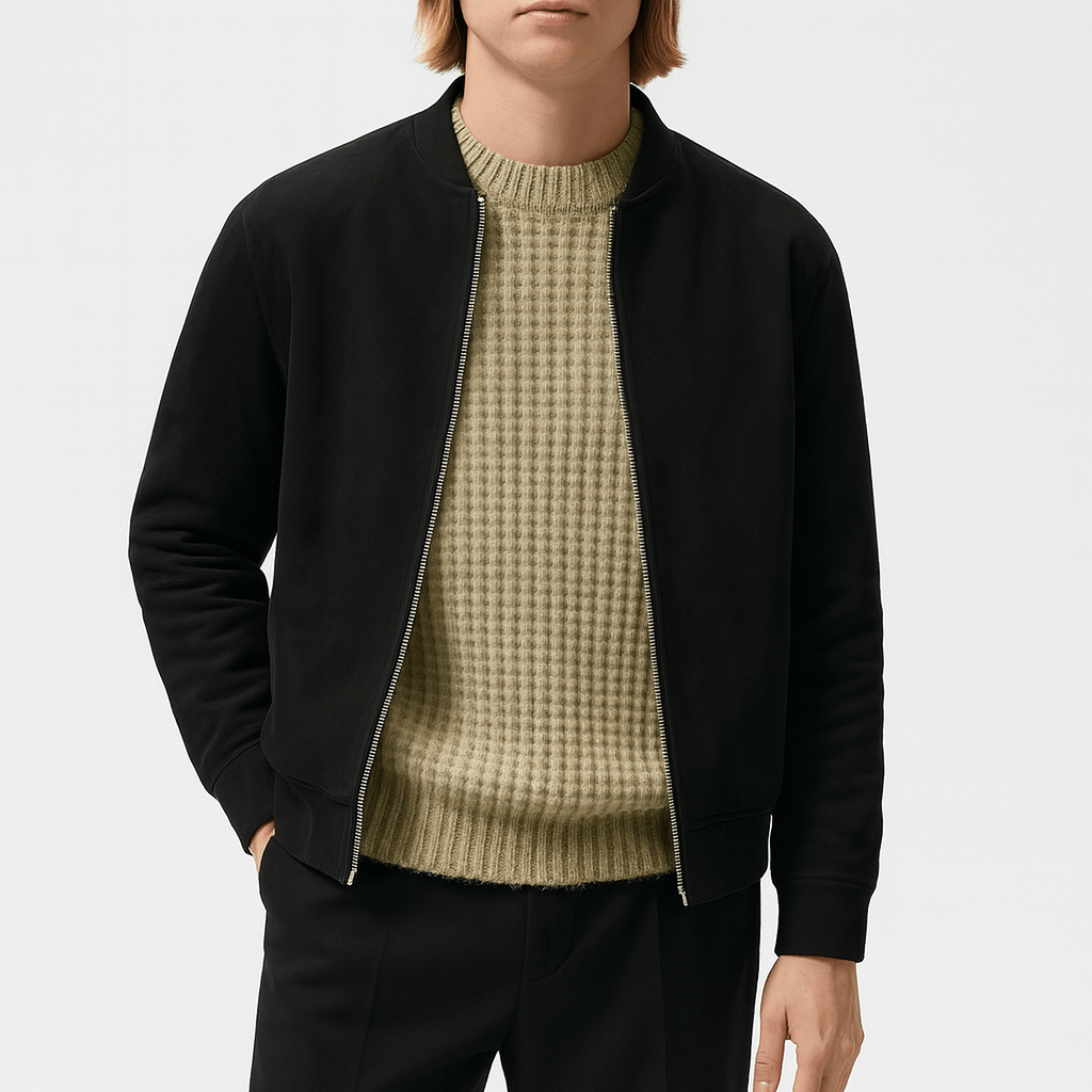 Classic Brown Leather Flight Jacket