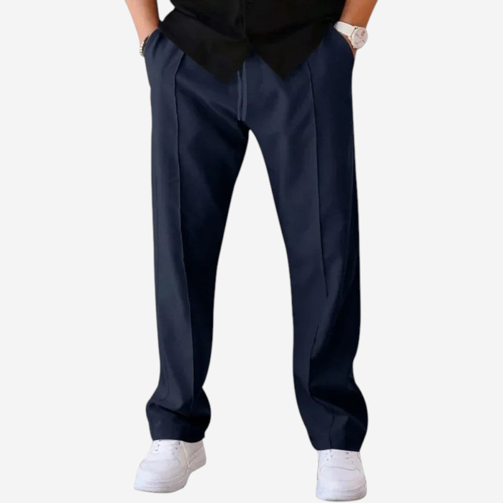 Relaxed Fit Elastic Waist Sweatpants - OutfitLondon