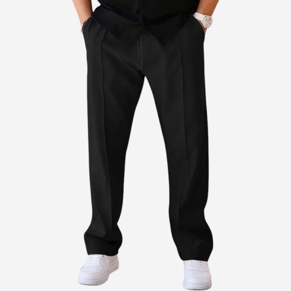 Relaxed Fit Elastic Waist Sweatpants