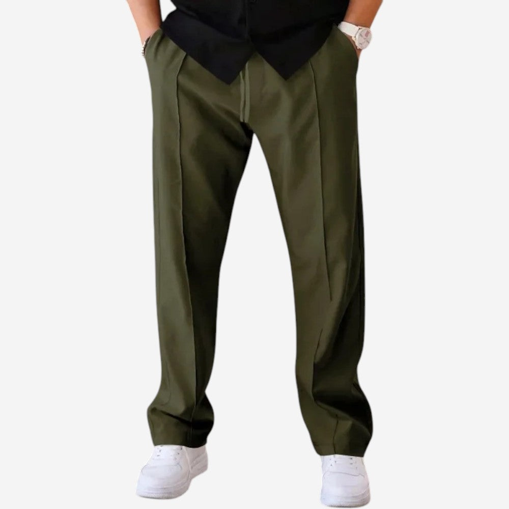Relaxed Fit Elastic Waist Sweatpants