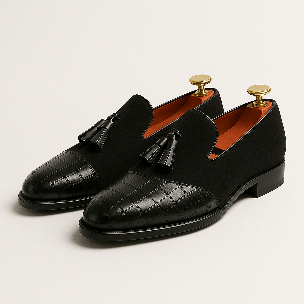 Classic Leather Slip On Dress Shoes - OutfitLondon