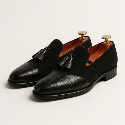 Classic Leather Slip On Dress Shoes - OutfitLondon