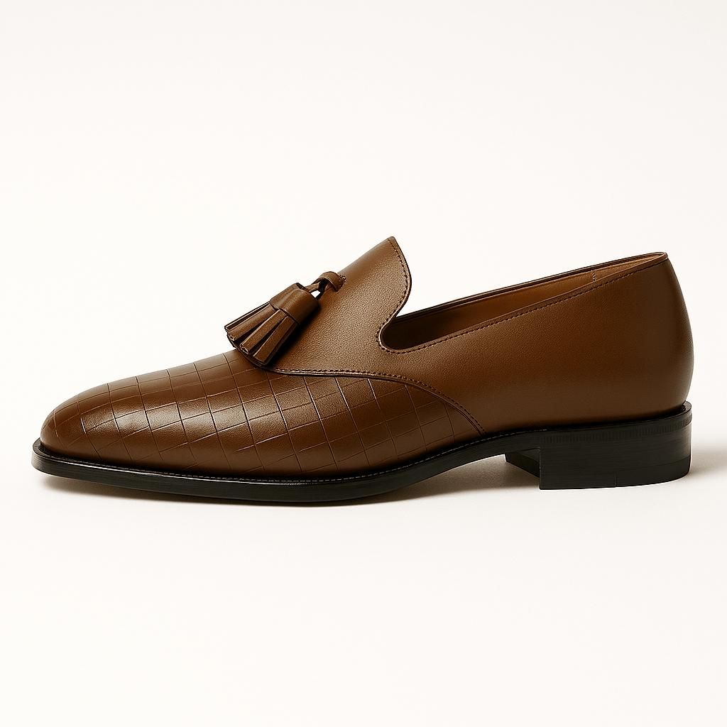 Classic Leather Slip On Dress Shoes