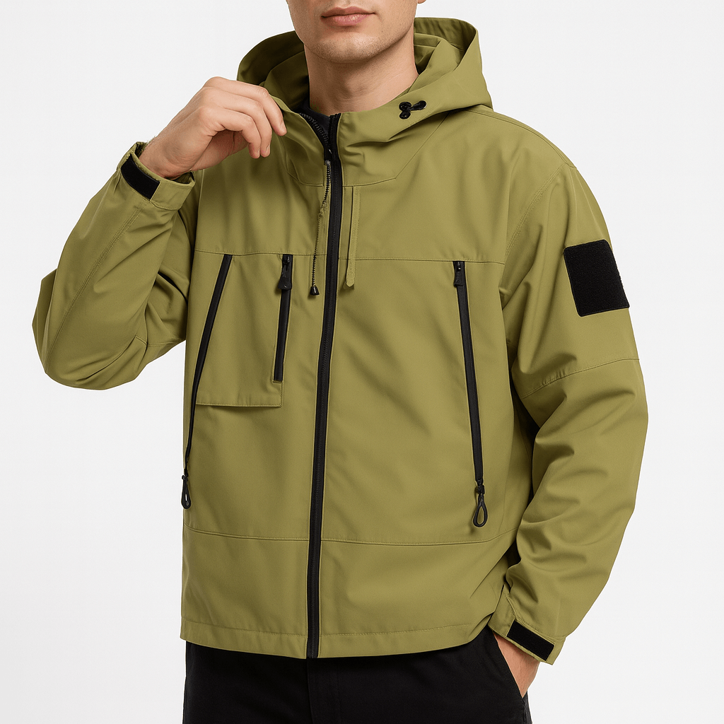 Waterproof Hiking Jacket with Multiple Pockets
