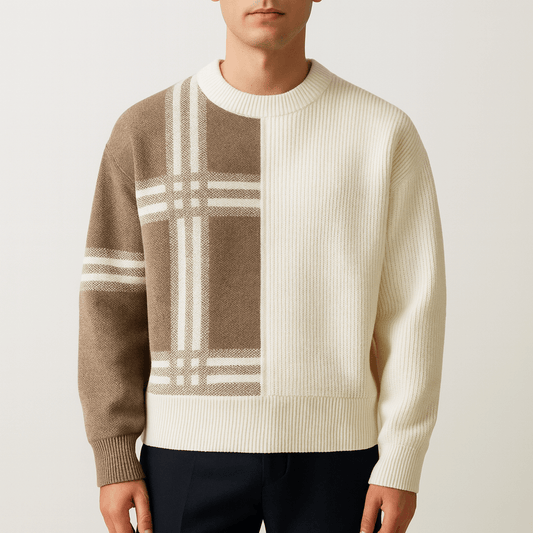 Men's Soft Crew Neck Pullover Hooded Sweater - OutfitLondon
