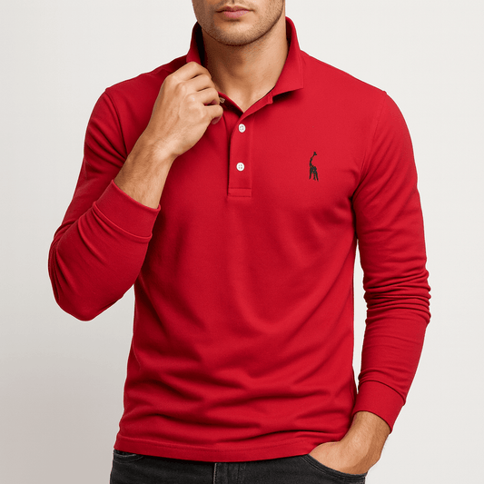 Classic Men's Long Sleeve Golf Shirt - OutfitLondon