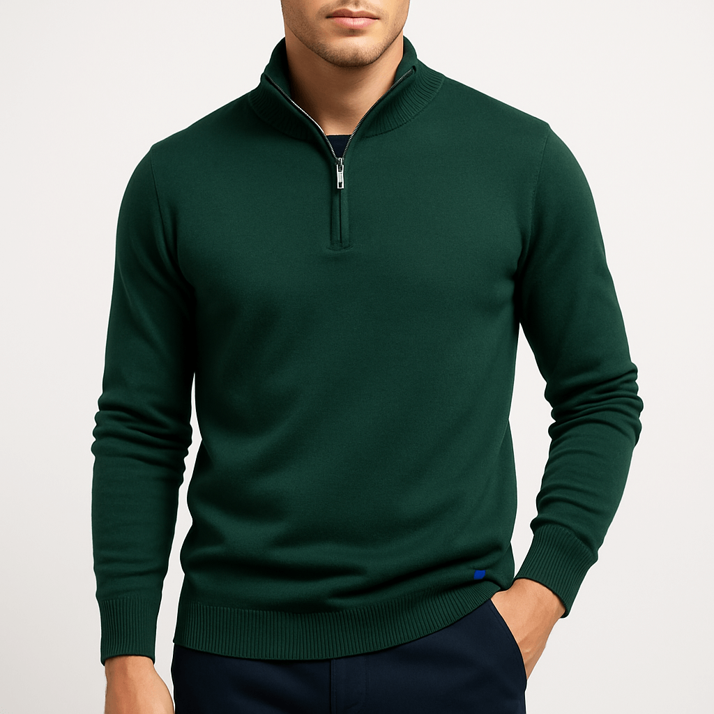 Classic Casual Crew Neck Sweater - OutfitLondon