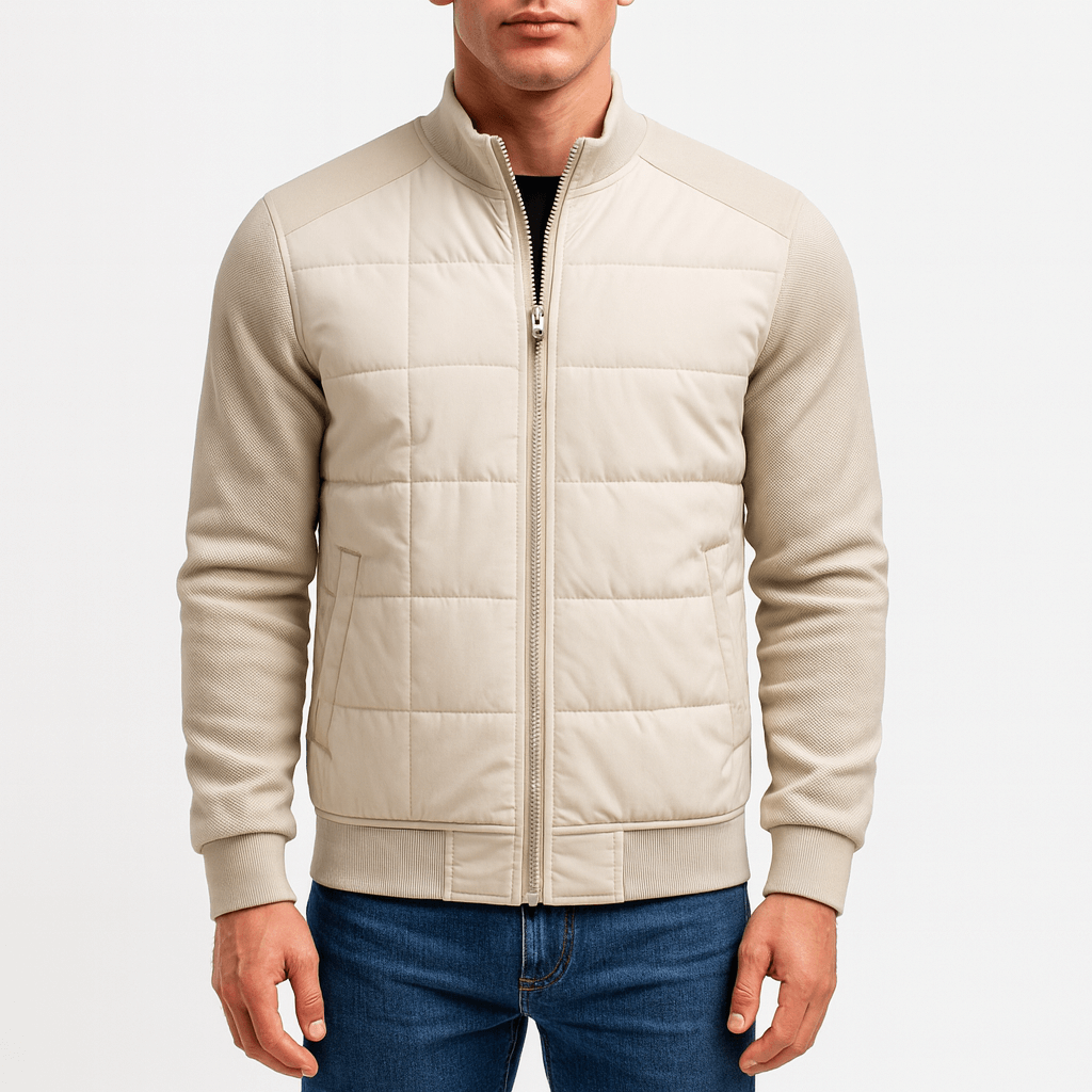 Warm Padded Hybrid Coat for Men