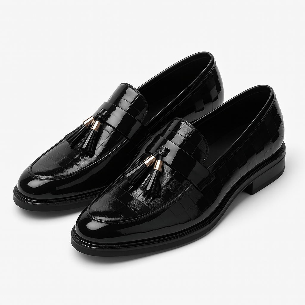 Men's Leather Slip On Dress Loafers Shoes
