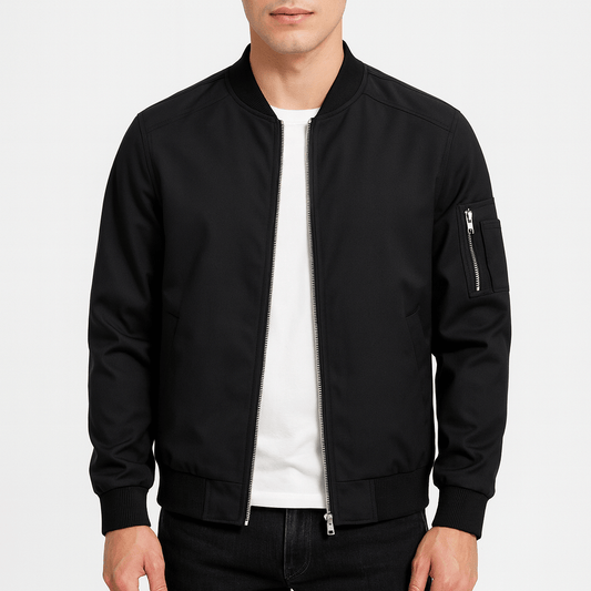 Vintage Style Pilot Bomber Jacket - OutfitLondon