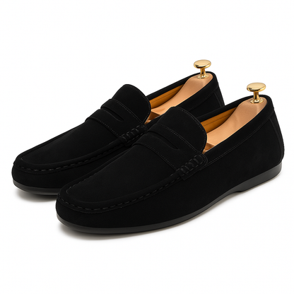 Comfortable Genuine Leather Slip On Shoes - OutfitLondon