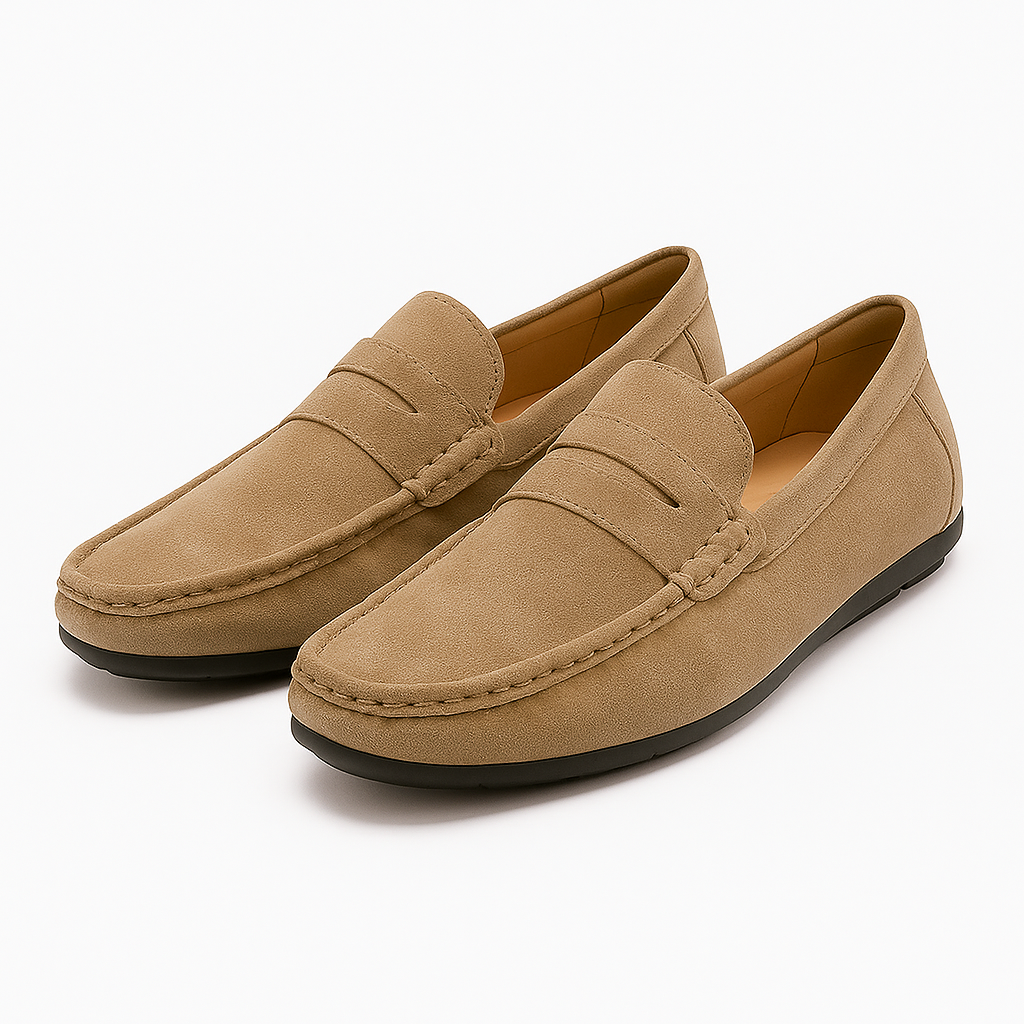 Comfortable Genuine Leather Slip On Shoes