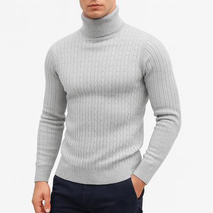 Warm Crew Neck Knitted Men's Sweater