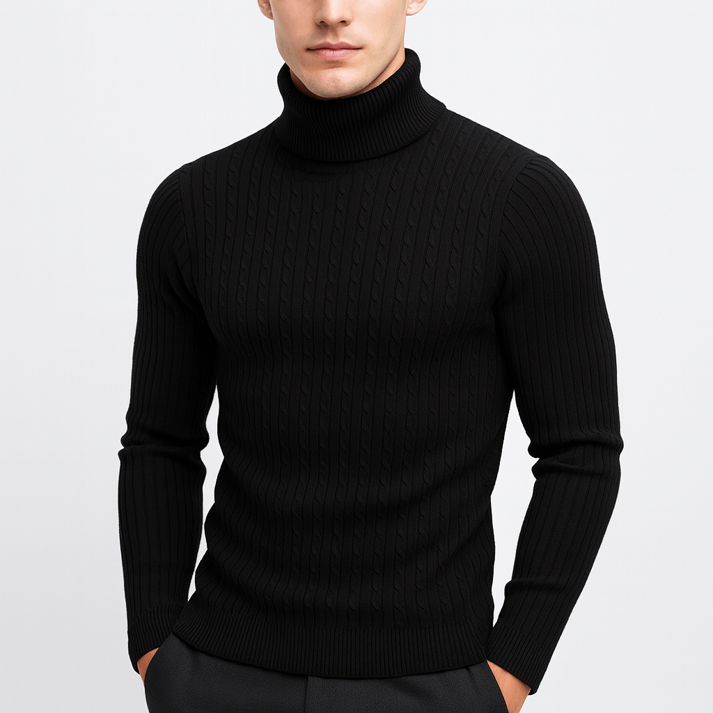 Warm Crew Neck Knitted Men's Sweater