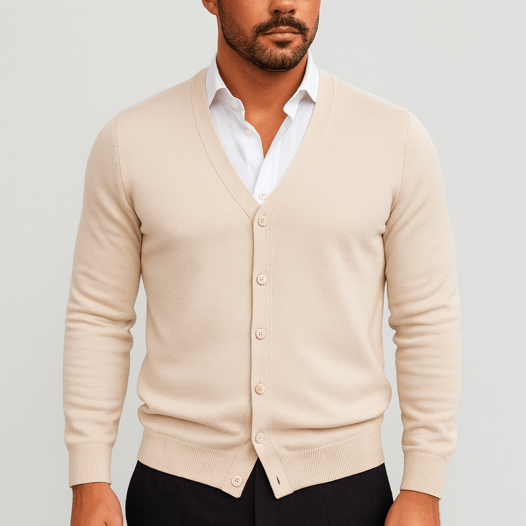 Slim Fit Open Front Cardigan Sweater - OutfitLondon