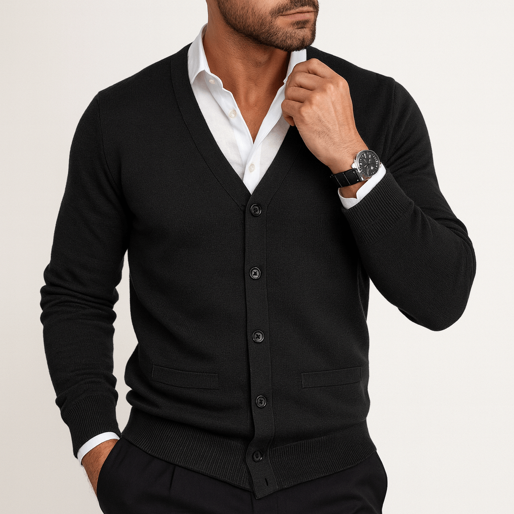 Slim Fit Open Front Cardigan Sweater