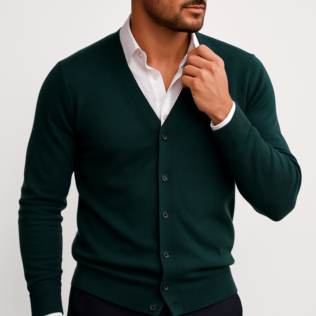 Slim Fit Open Front Cardigan Sweater