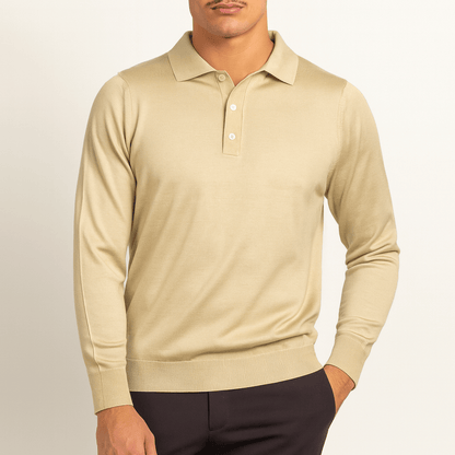 Classic Fit V-Neck Polo Shirt
