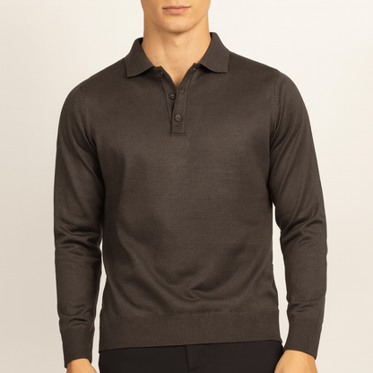 Classic Fit V-Neck Polo Shirt