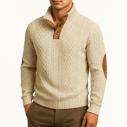 Men's Soft Zipper Knit Sweater - OutfitLondon