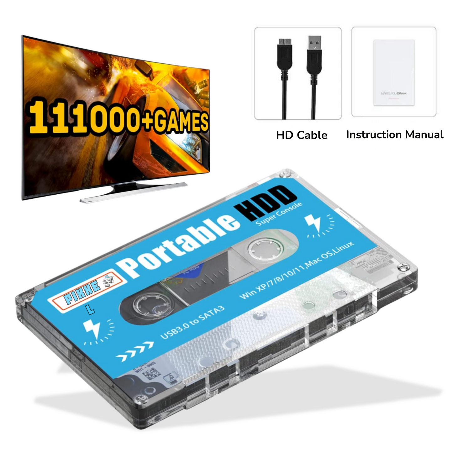 Retro Gaming System 110000 Games Easy Plug Play - OutfitLondon