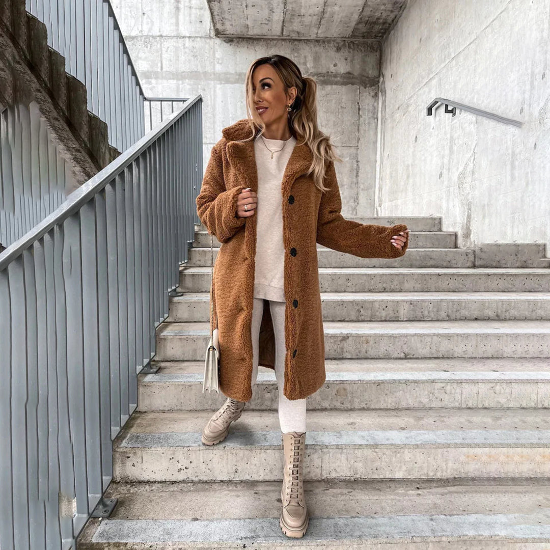 Soft Faux Fur Women's Winter Coat - OutfitLondon