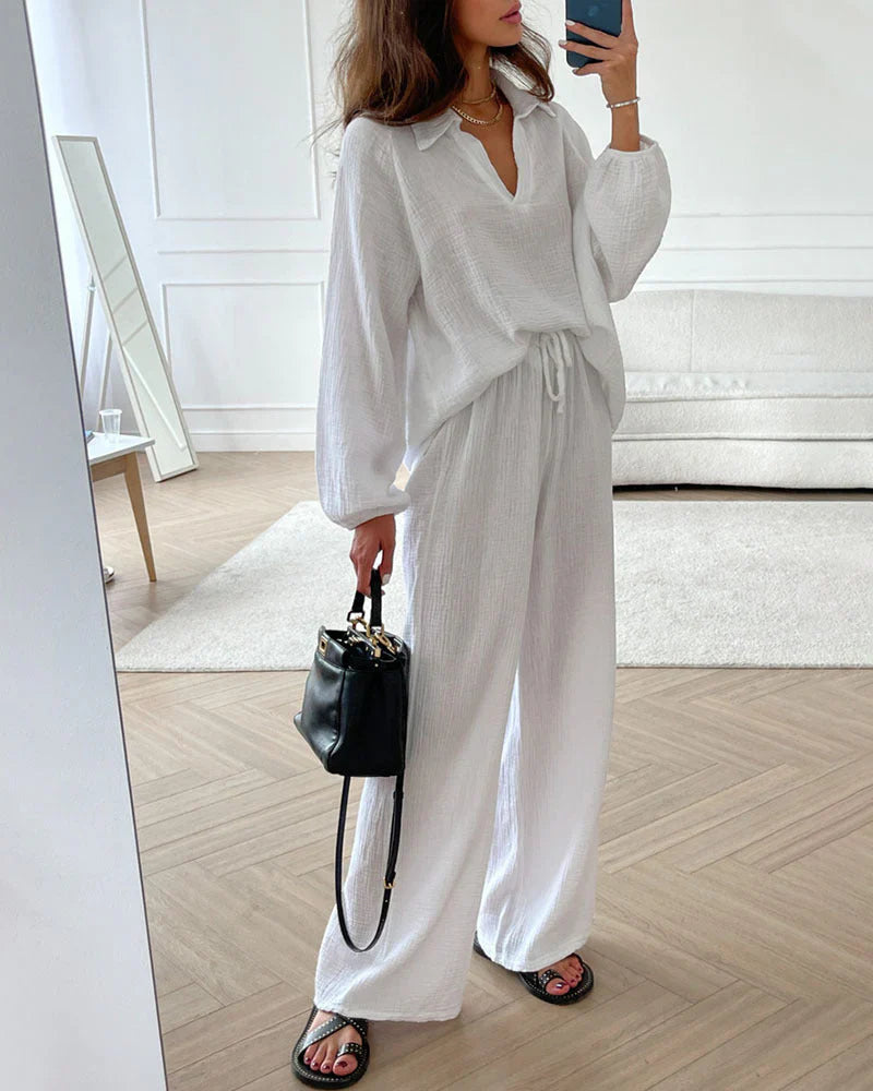 Laney Set | Two-Piece Cotton Loungewear Set