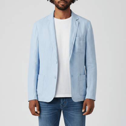 Slim Fit Men's Casual Two Button Jacket