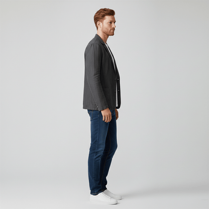 Slim Fit Men's Casual Two Button Jacket