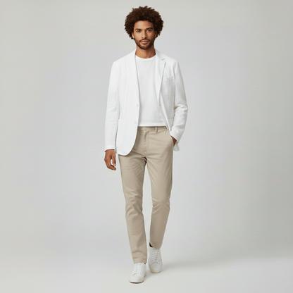 Slim Fit Men's Casual Two Button Jacket