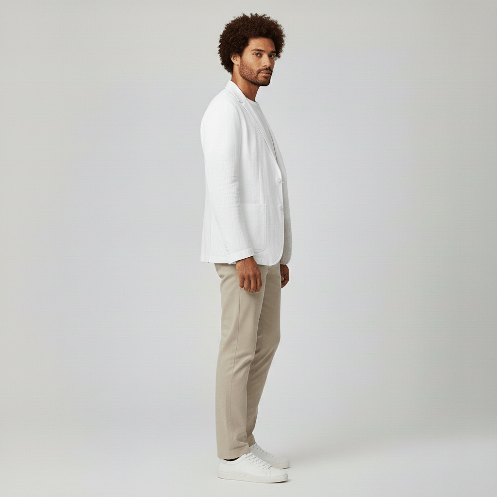 Slim Fit Men's Casual Two Button Jacket