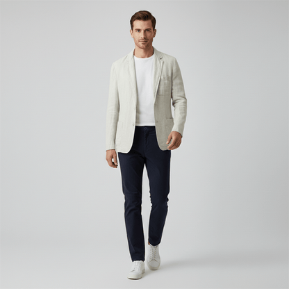 Slim Fit Men's Casual Two Button Jacket