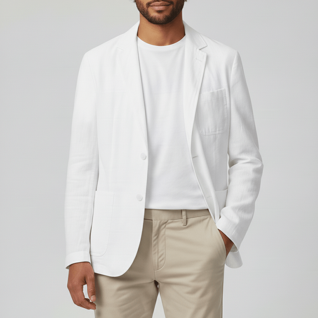 Slim Fit Men's Casual Two Button Jacket - OutfitLondon