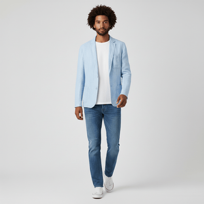 Slim Fit Men's Casual Two Button Jacket