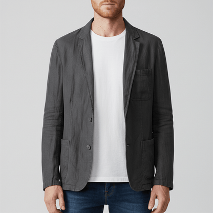 Slim Fit Men's Casual Two Button Jacket