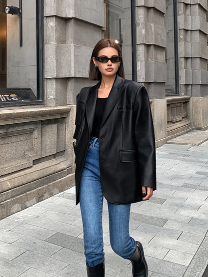 Classic Double Breasted Blazer Jacket