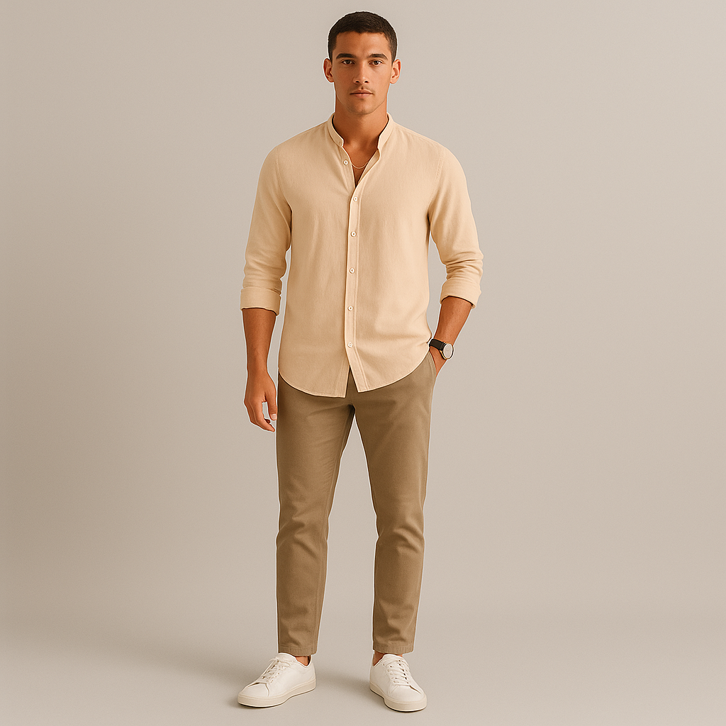 Lario Men's Linen Casual Shirt