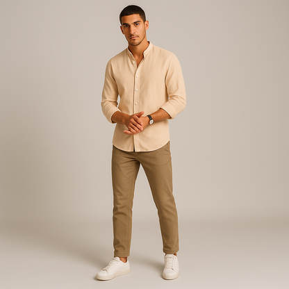 Lario Men's Linen Casual Shirt