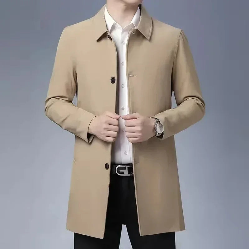 Stylish Men's Overcoat for Business and Formal Wear - OutfitLondon