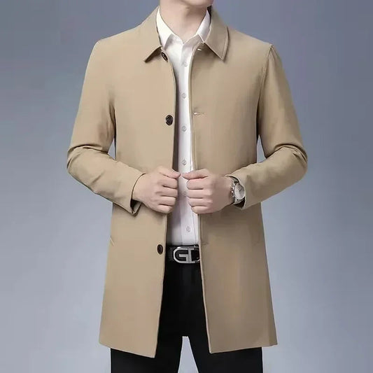 Stylish Men's Overcoat for Business and Formal Wear - OutfitLondon