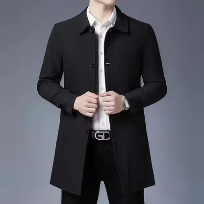 Stylish Men's Overcoat for Business and Formal Wear